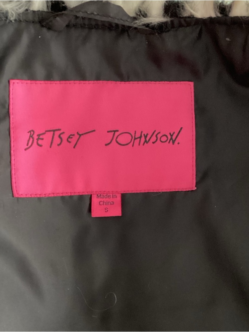 Betsey Johnson faux fur jacket leopard print - Picture 6 of 6